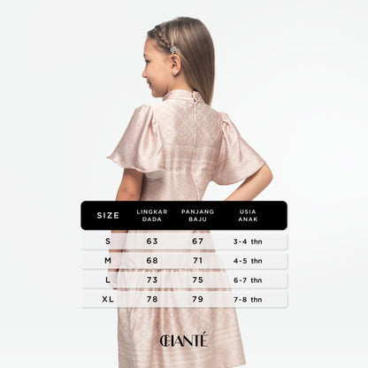 Dalia Girl Dress - Almond