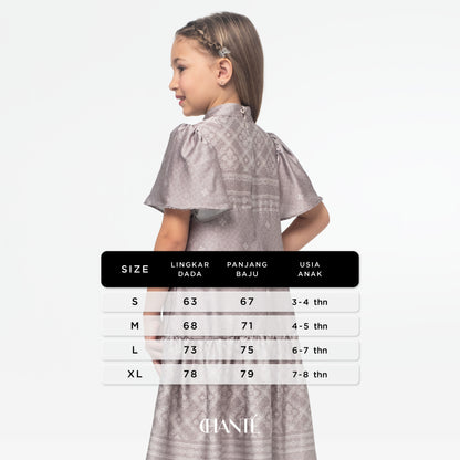 Dalia Girl Dress - Grey