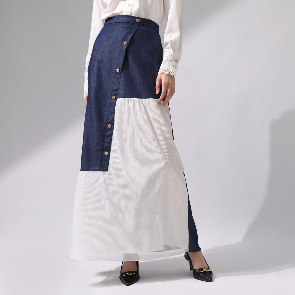 Chanté - Cara Skirt in Denim White