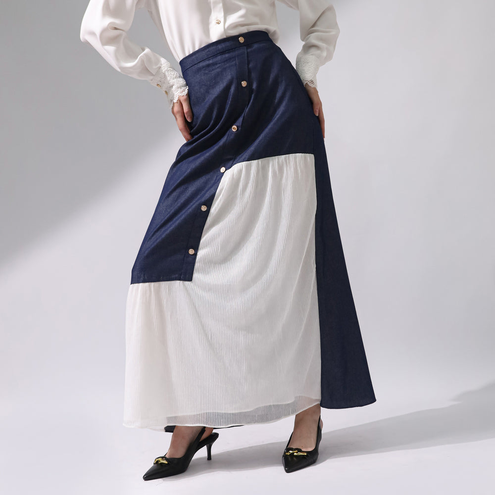 Chanté - Cara Skirt in Denim White