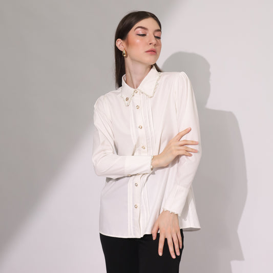 Chanté - Leona Shirt in Broken White