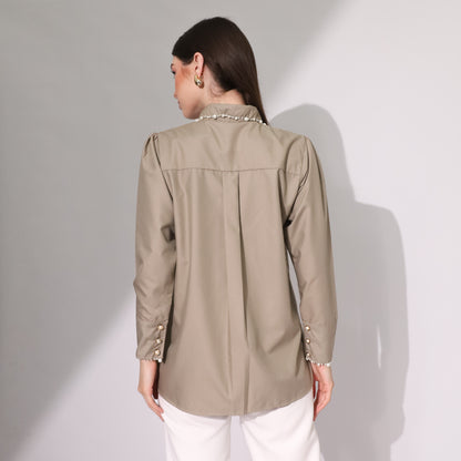 Chanté - Leona Shirt in Taupe