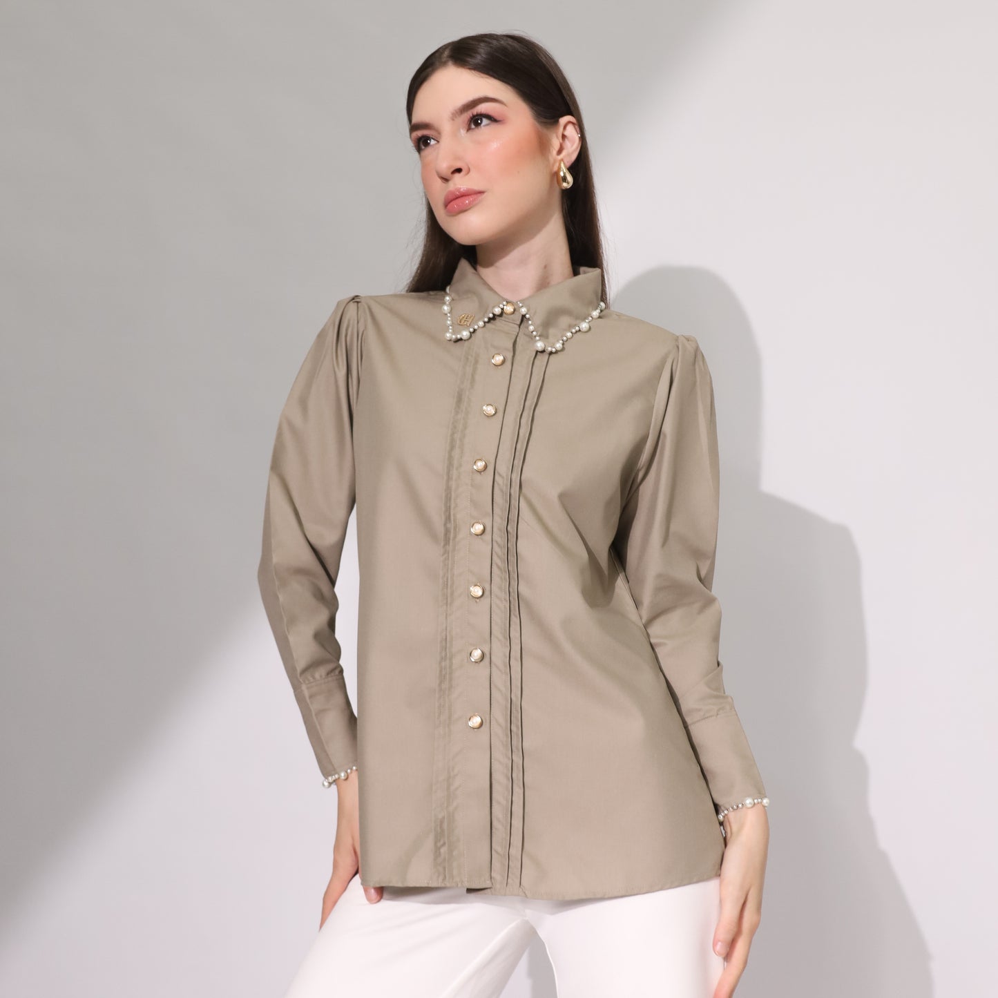 Chanté - Leona Shirt in Taupe