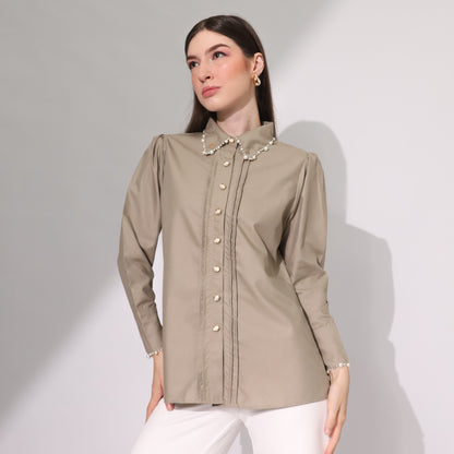 Chanté - Leona Shirt in Taupe