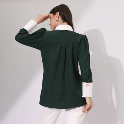 Chanté - Kaylin Shirt in Emerald