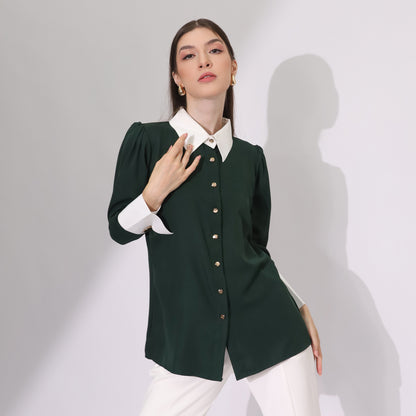 Chanté - Kaylin Shirt in Emerald