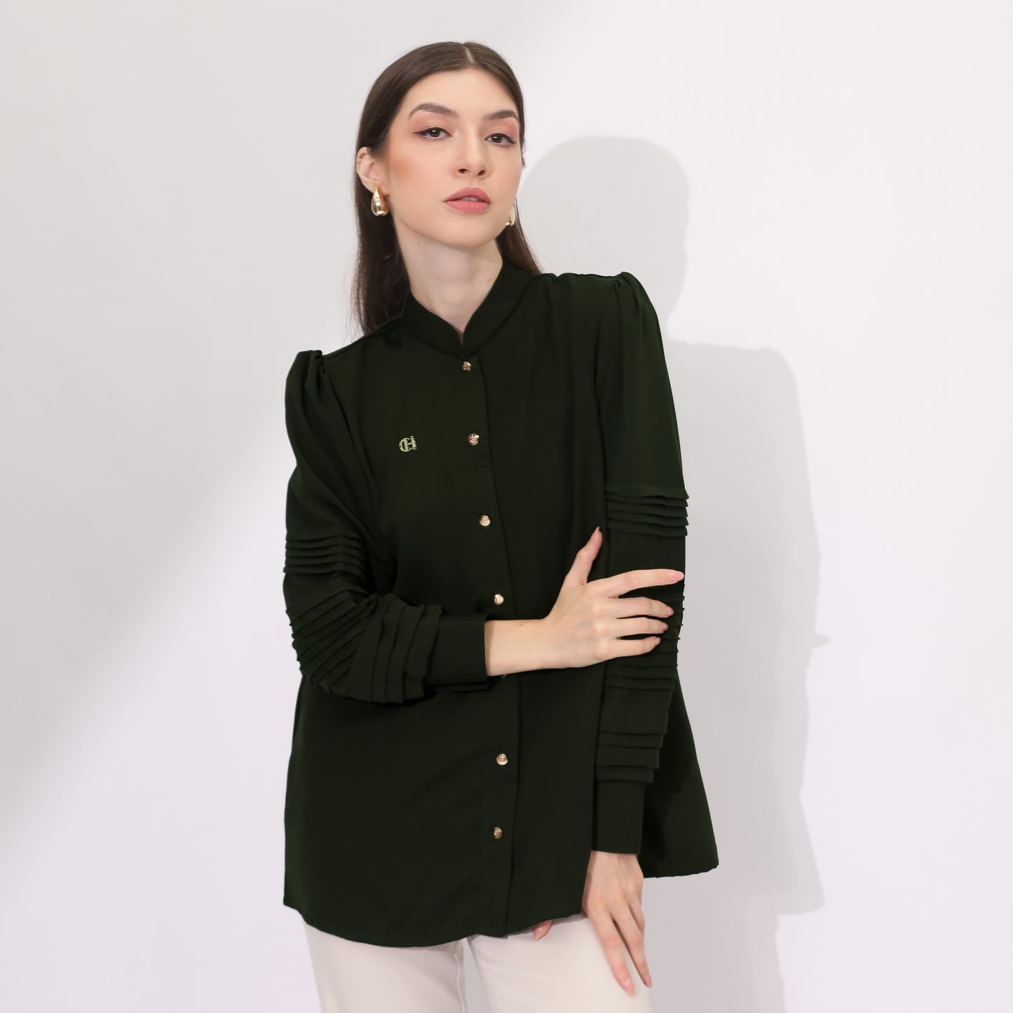 Chanté - Keilani Shirt in Emerald