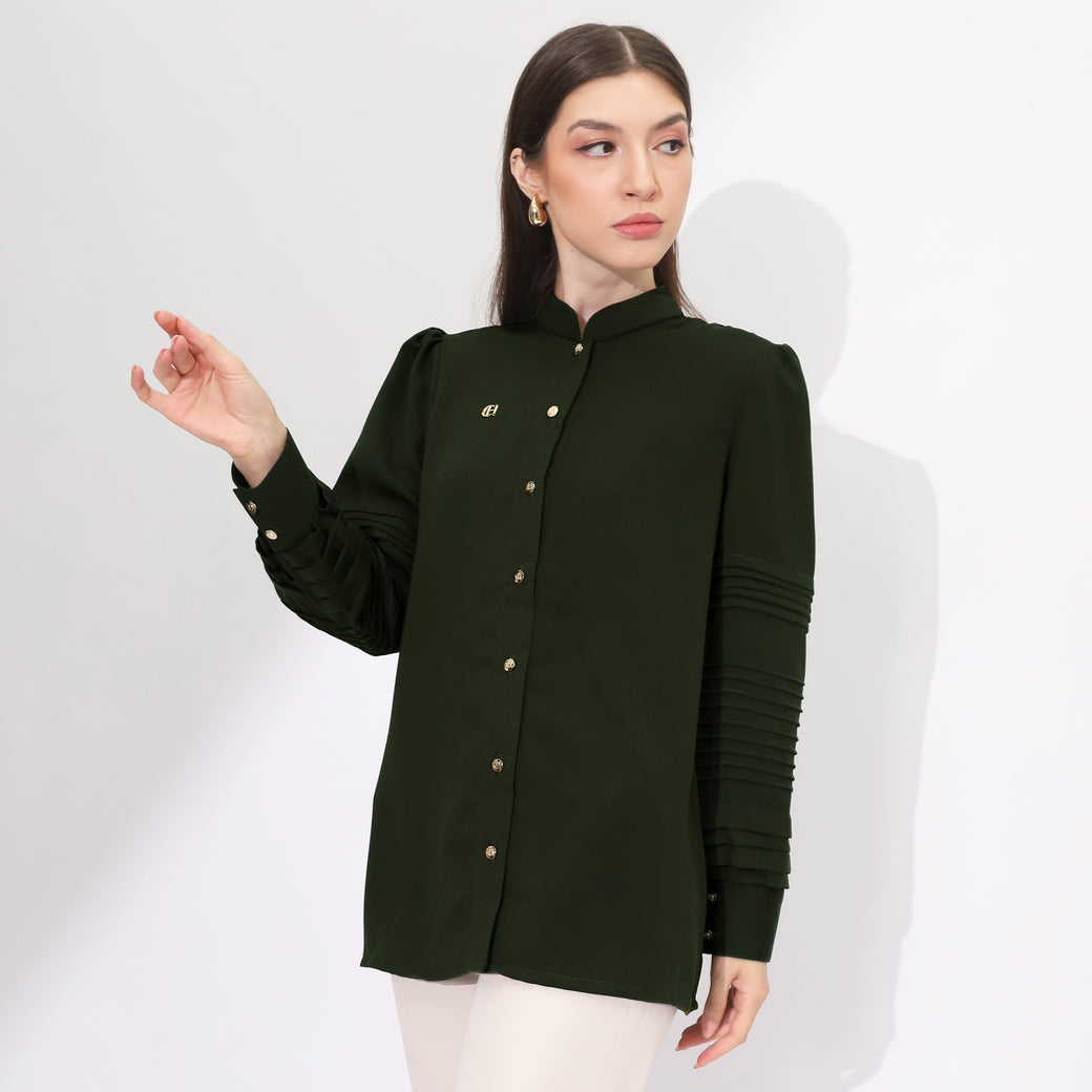 Chanté - Keilani Shirt in Emerald