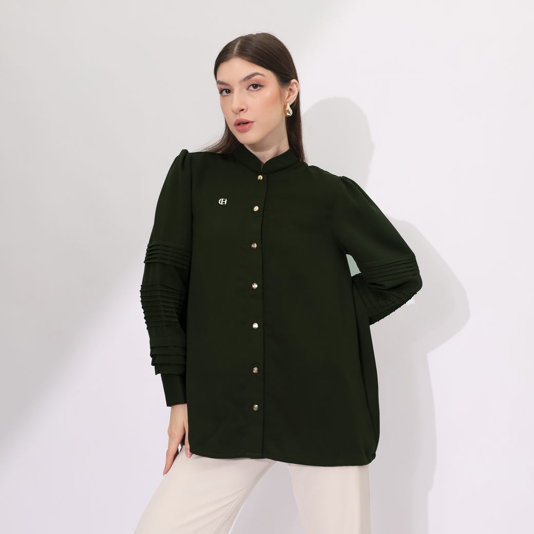 Chanté - Keilani Shirt in Emerald