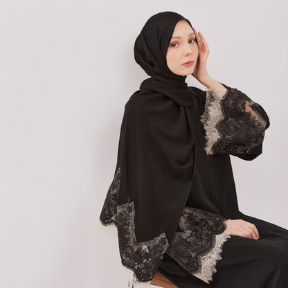 Chanté - Hania Abaya Set in Black