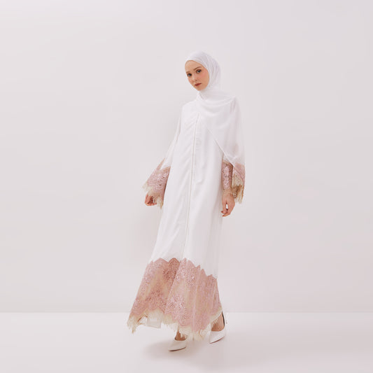 Chanté - Hania Abaya Set in Off White