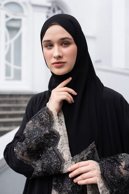 Chanté - Hania Abaya Set in Black