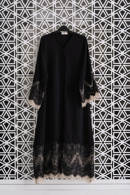 Chanté - Hania Abaya Set in Black