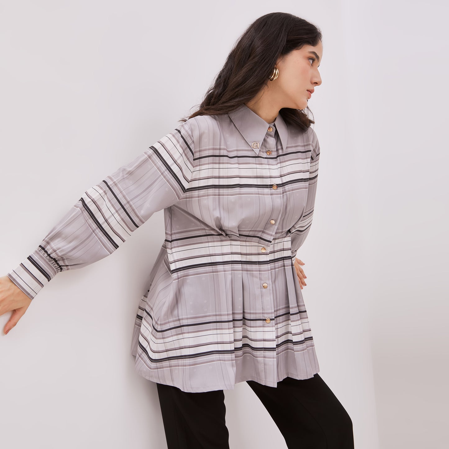 Chanté - Joelle Shirt in Grey