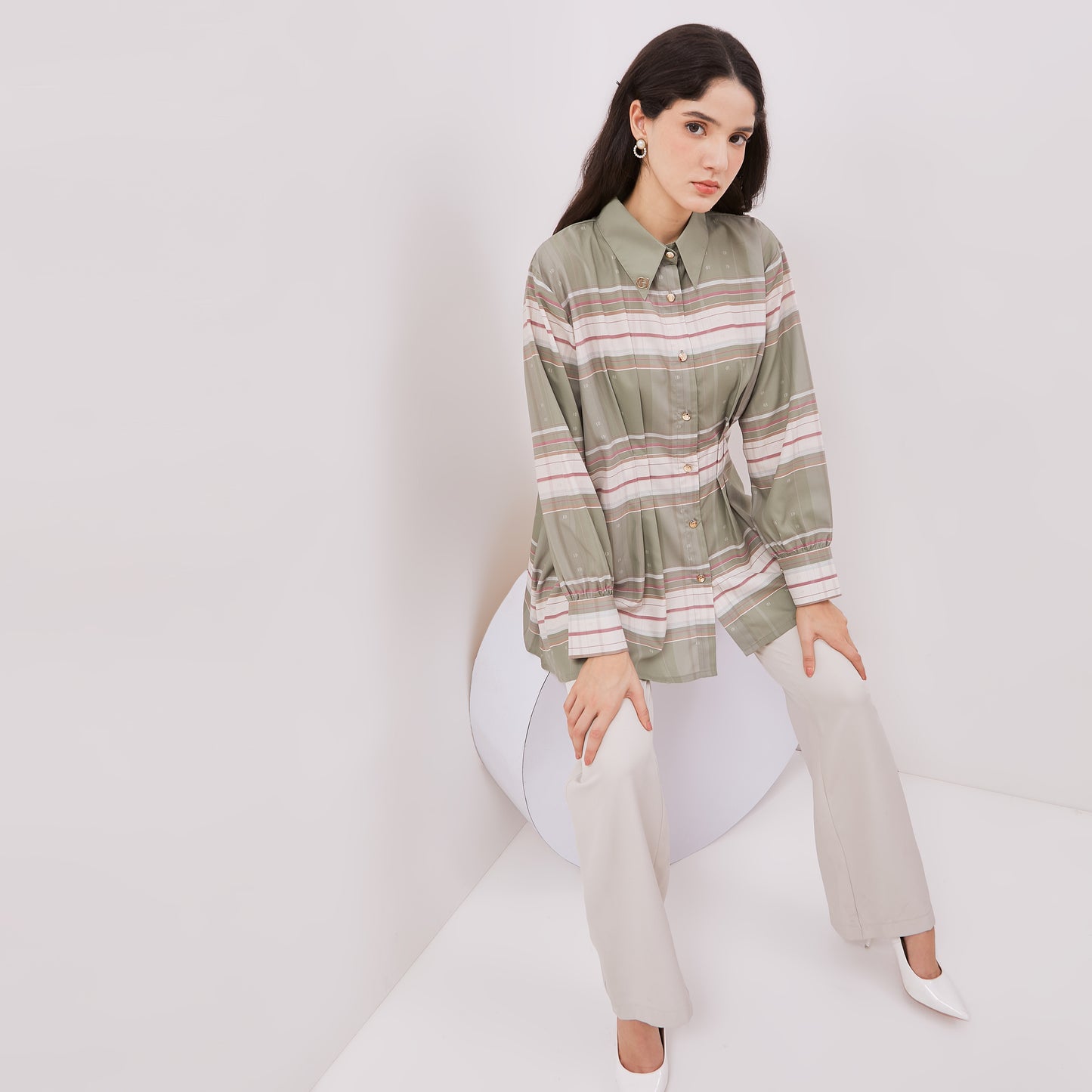 Chanté - Joelle Shirt in Sage