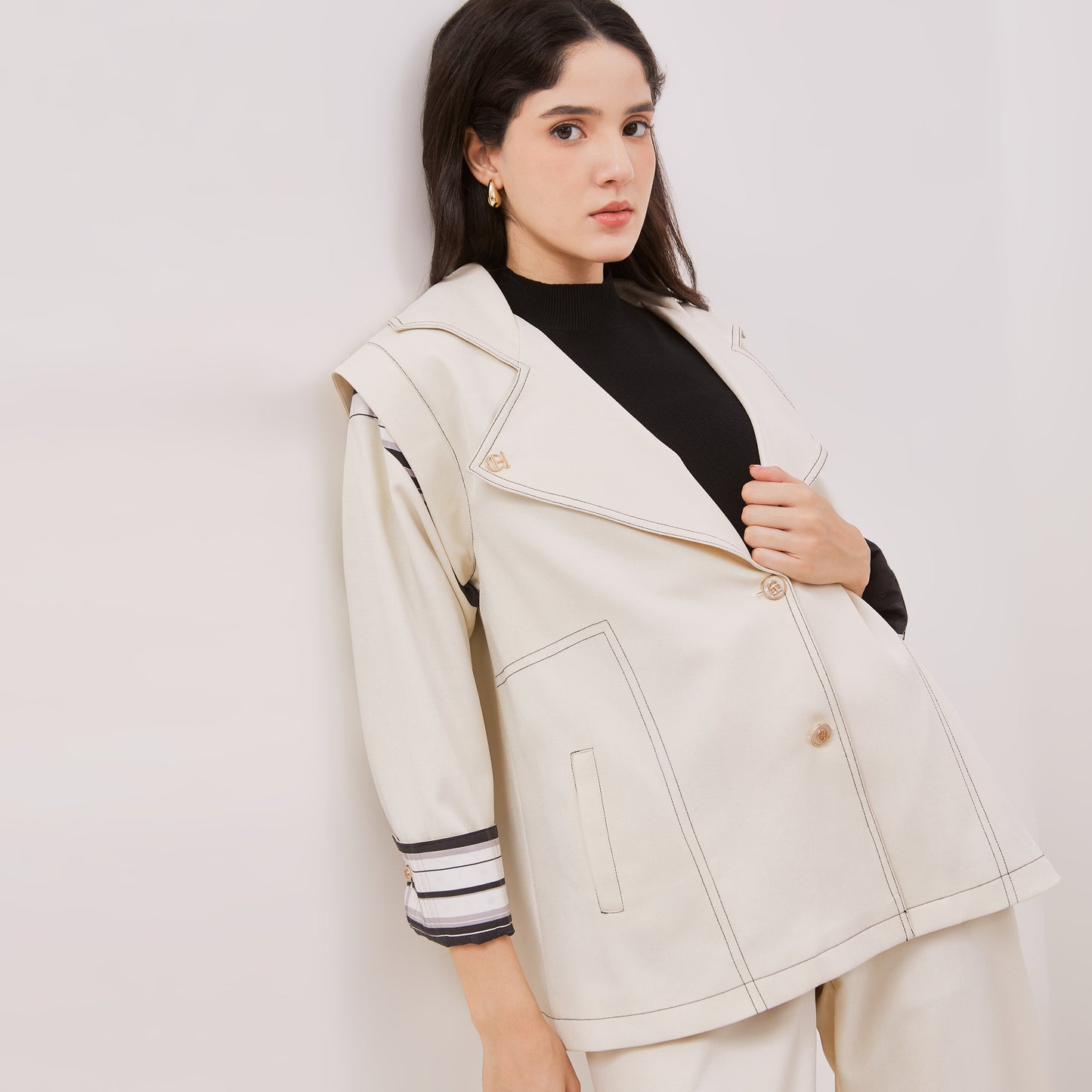 Chanté - Jovie Blazer in Ivory