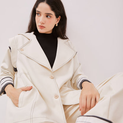Chanté - Jovie Blazer in Ivory