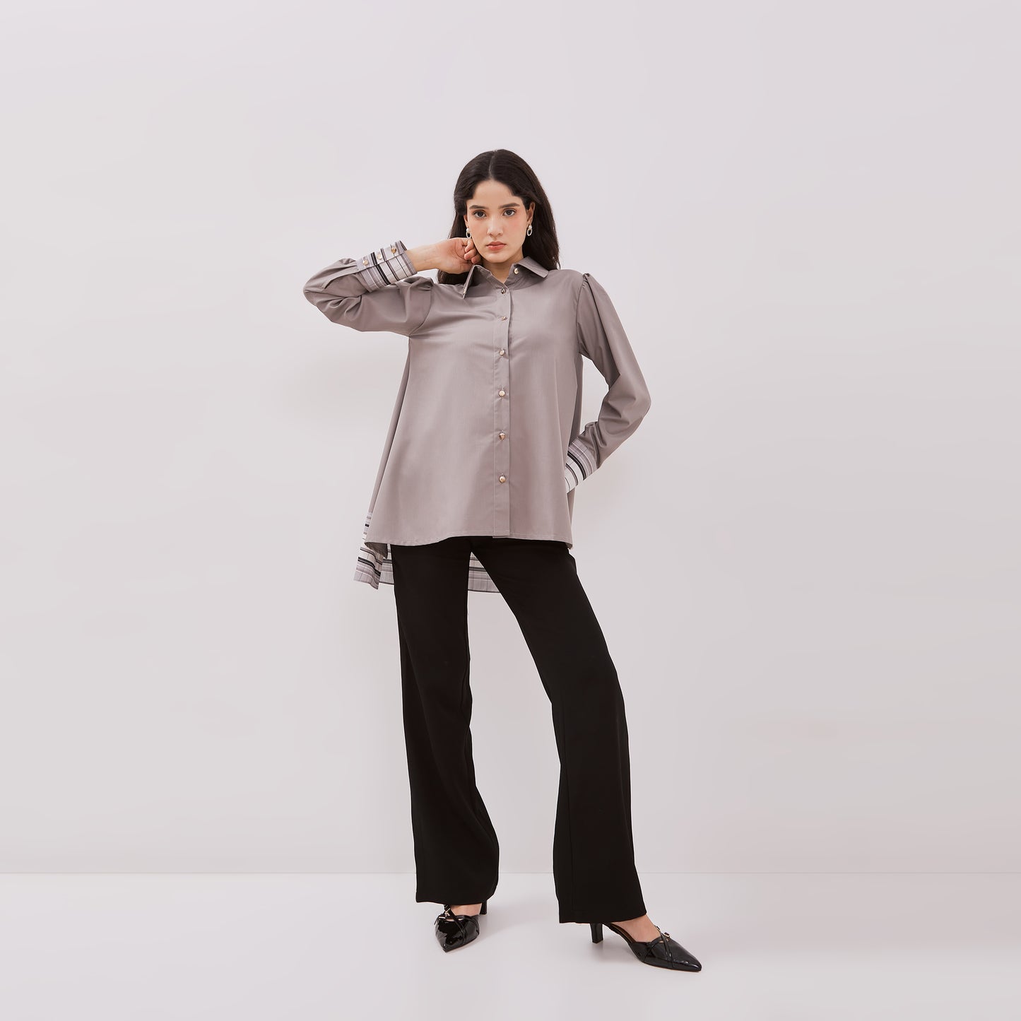 Chanté - Josie Shirt in Grey