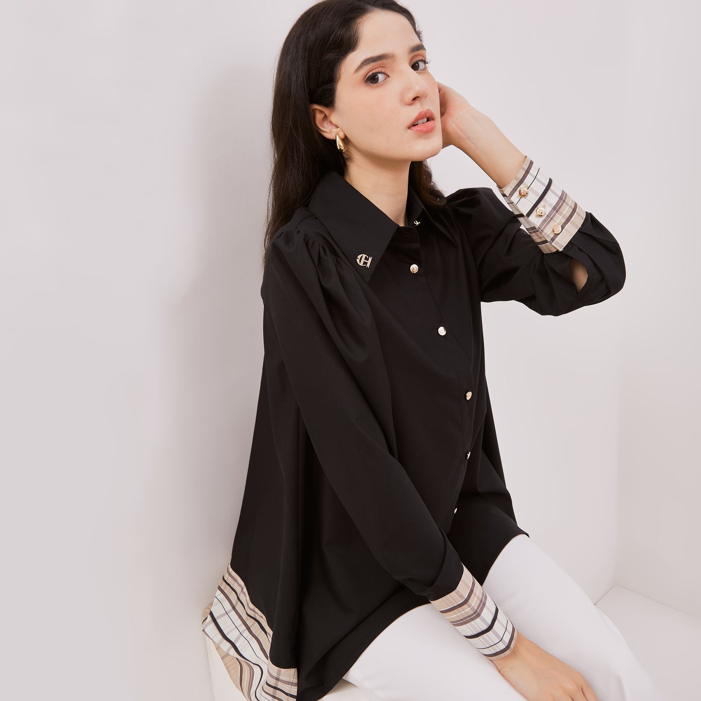 Chanté - Josie Shirt in Black