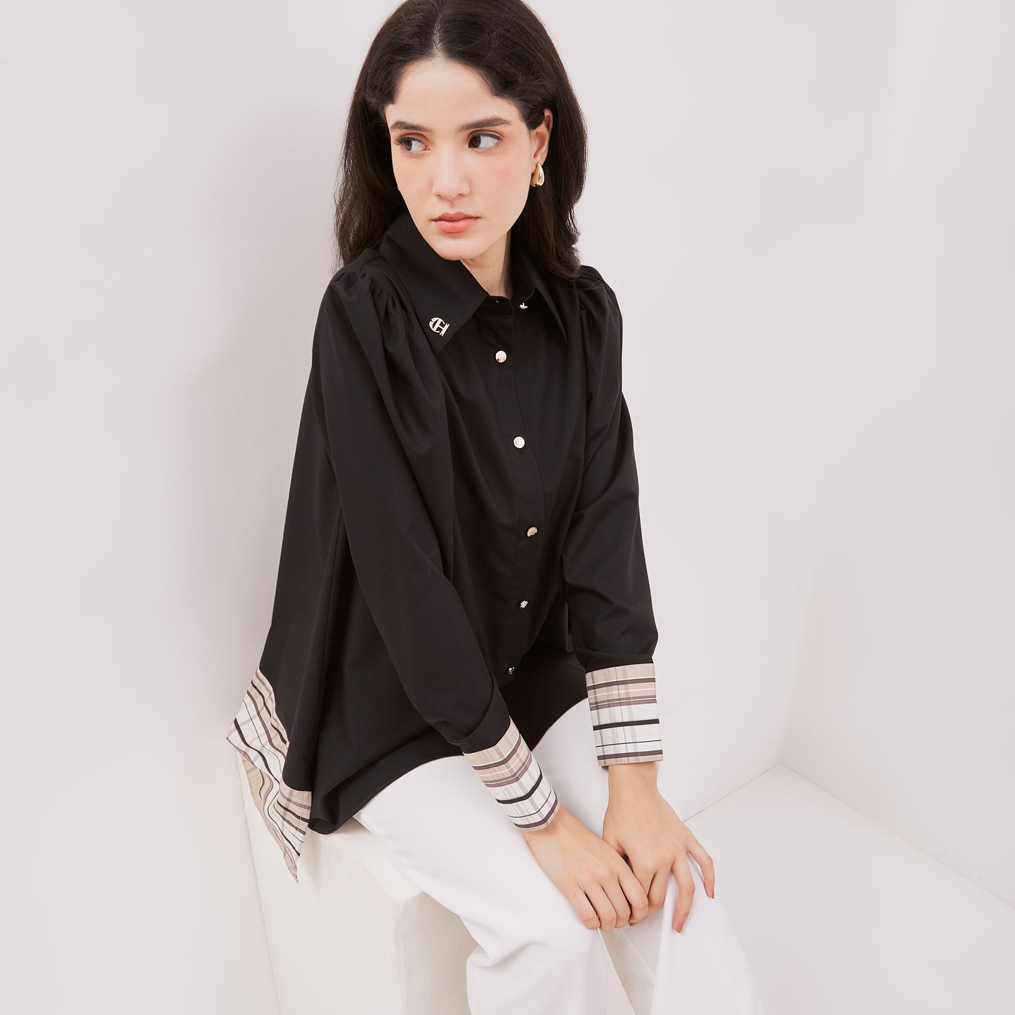 Chanté - Josie Shirt in Black