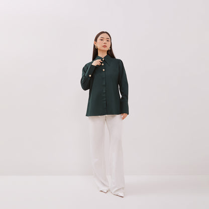 Chanté - Gaura Shirt in Emerald