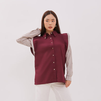 Chanté - Giana Shirt in Maroon