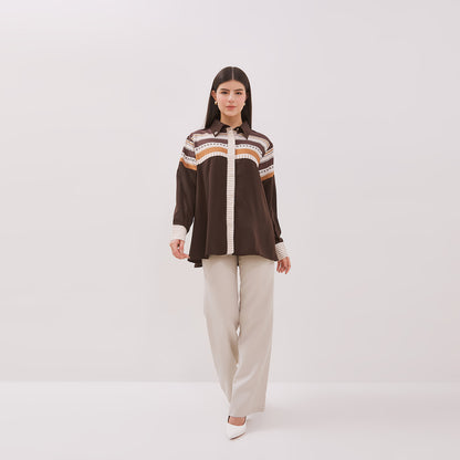Chanté - Galla Shirt in Dark Choco