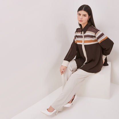 Chanté - Galla Shirt in Dark Choco