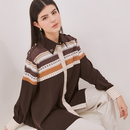 Chanté - Galla Shirt in Dark Choco