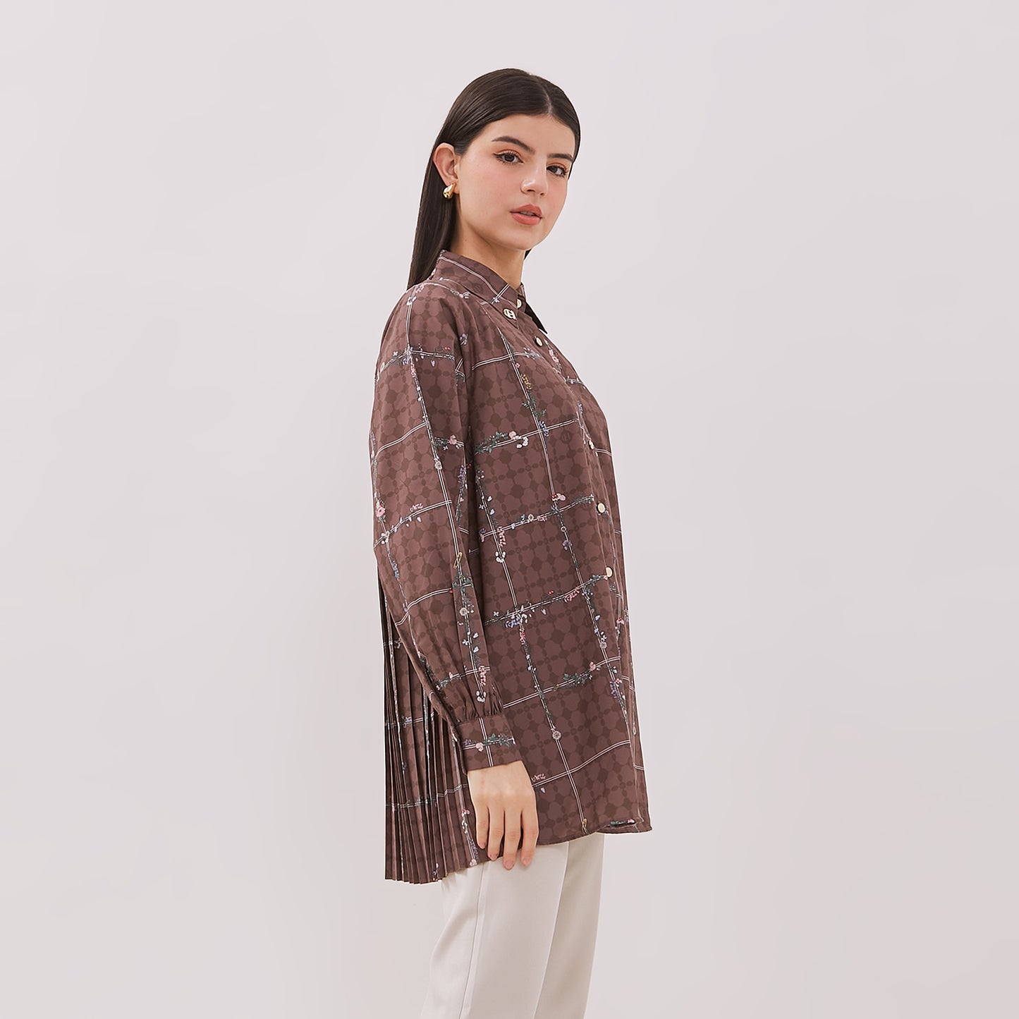 Chanté - Hadia Shirt in Dark Choco