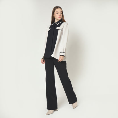 Chanté - Herina Shirt in Oat Black