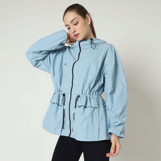 Chanté - Kataleya Active Hoodie Jacket - Blue
