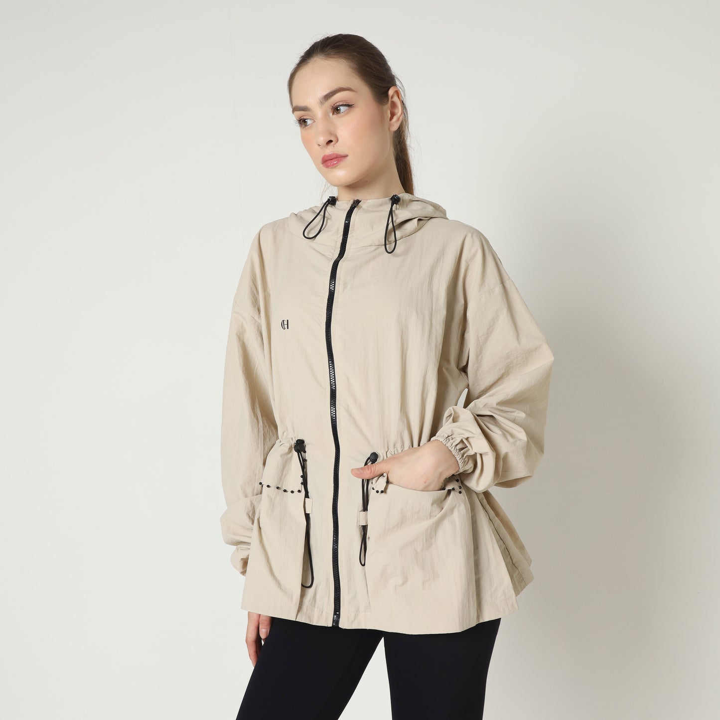Chanté - Kataleya Active Hoodie Jacket - Khaki