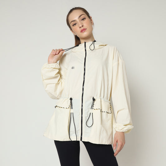 Chanté - Kataleya Active Hoodie Jacket - Cream