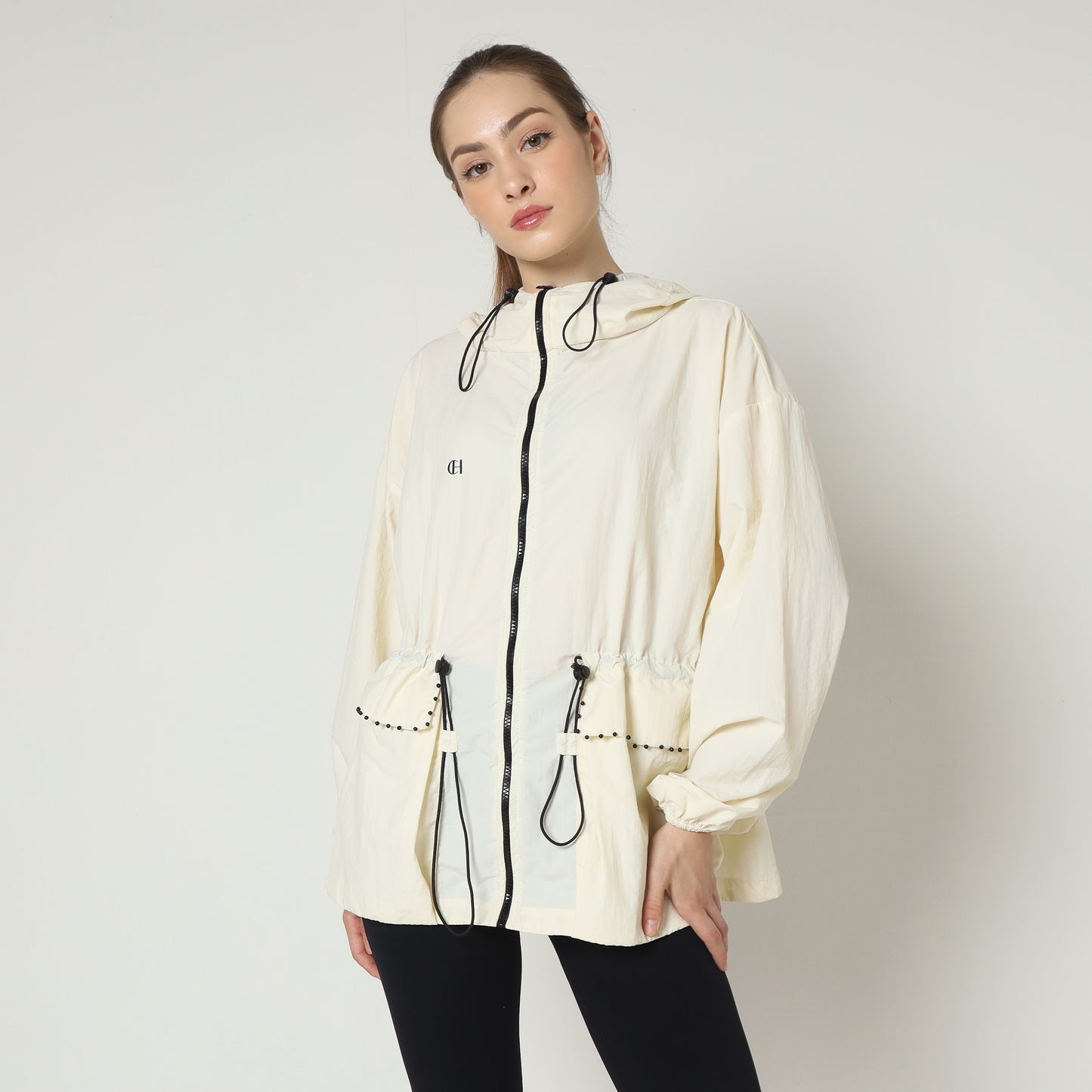 Chanté - Kataleya Active Hoodie Jacket - Cream