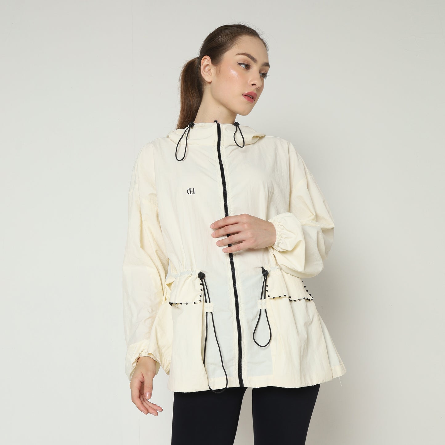 Chanté - Kataleya Active Hoodie Jacket - Cream