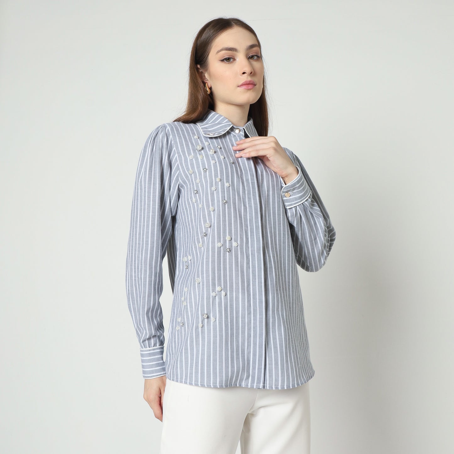Chanté - Nyra Shirt in Grey