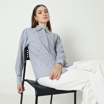 Chanté - Nyra Shirt in Grey