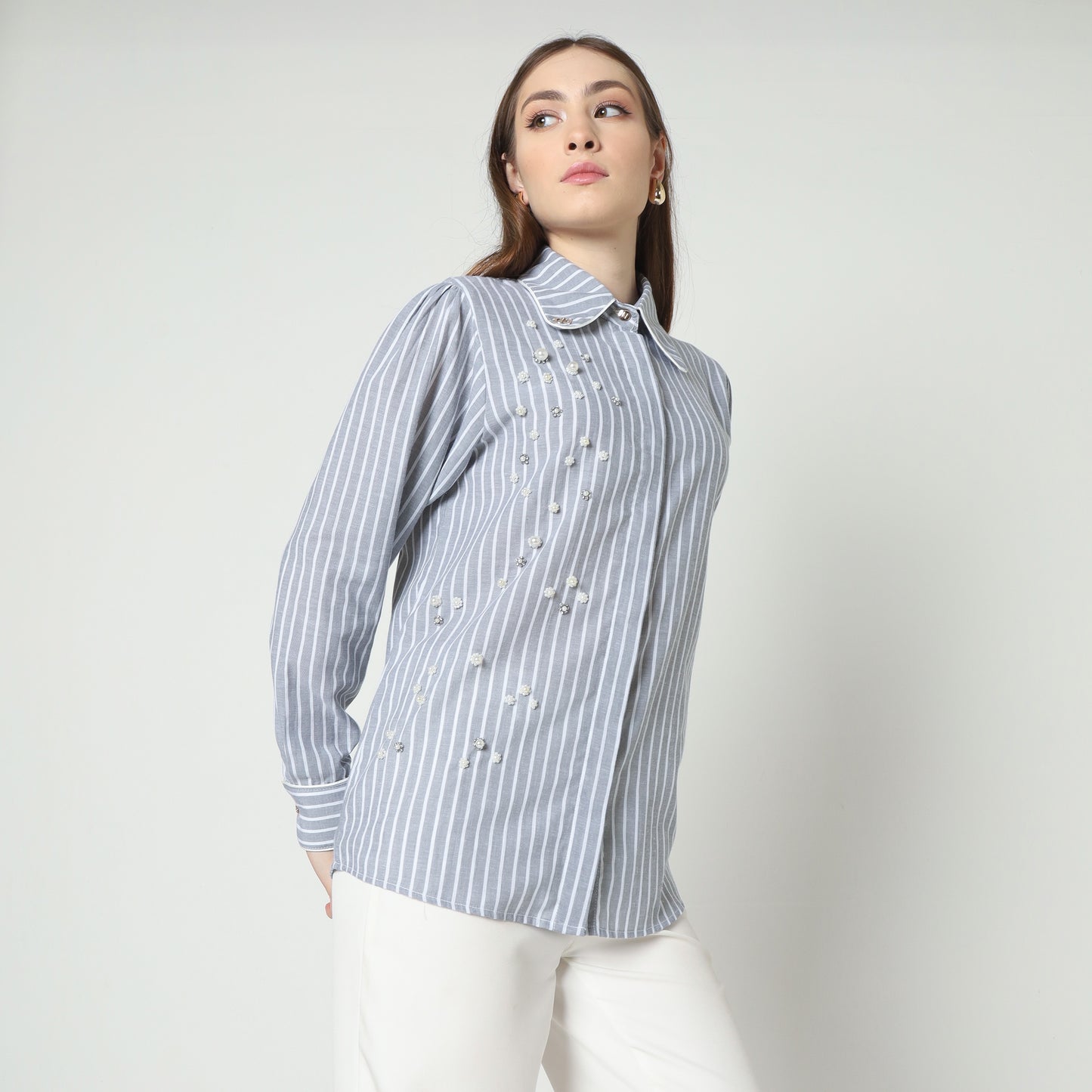 Chanté - Nyra Shirt in Grey