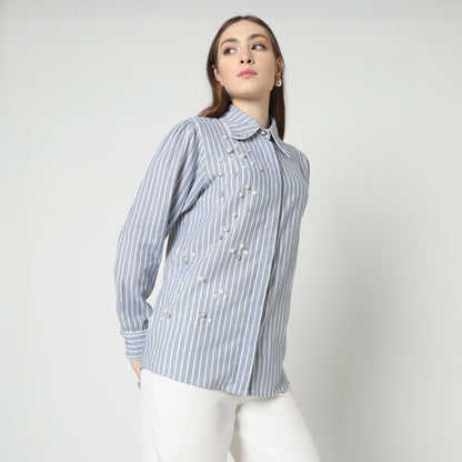 Chanté - Nyra Shirt in Grey