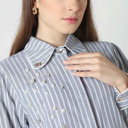 Chanté - Nyra Shirt in Grey