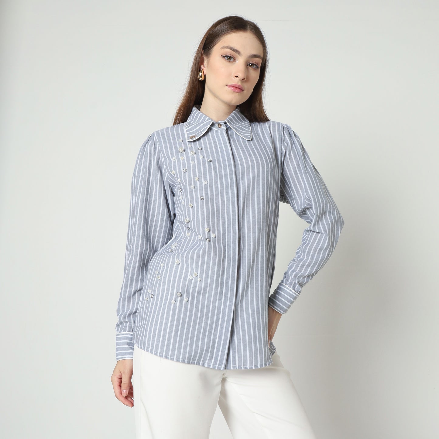 Chanté - Nyra Shirt in Grey
