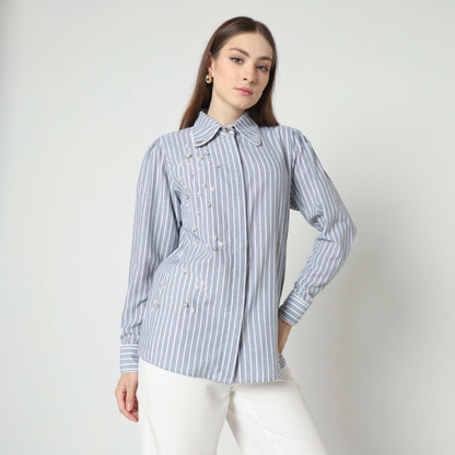 Chanté - Nyra Shirt in Grey