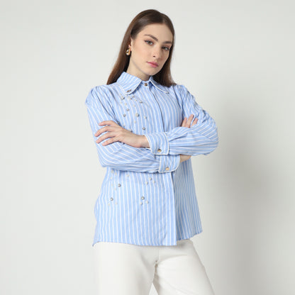 Chanté - Nyra Shirt in Blue
