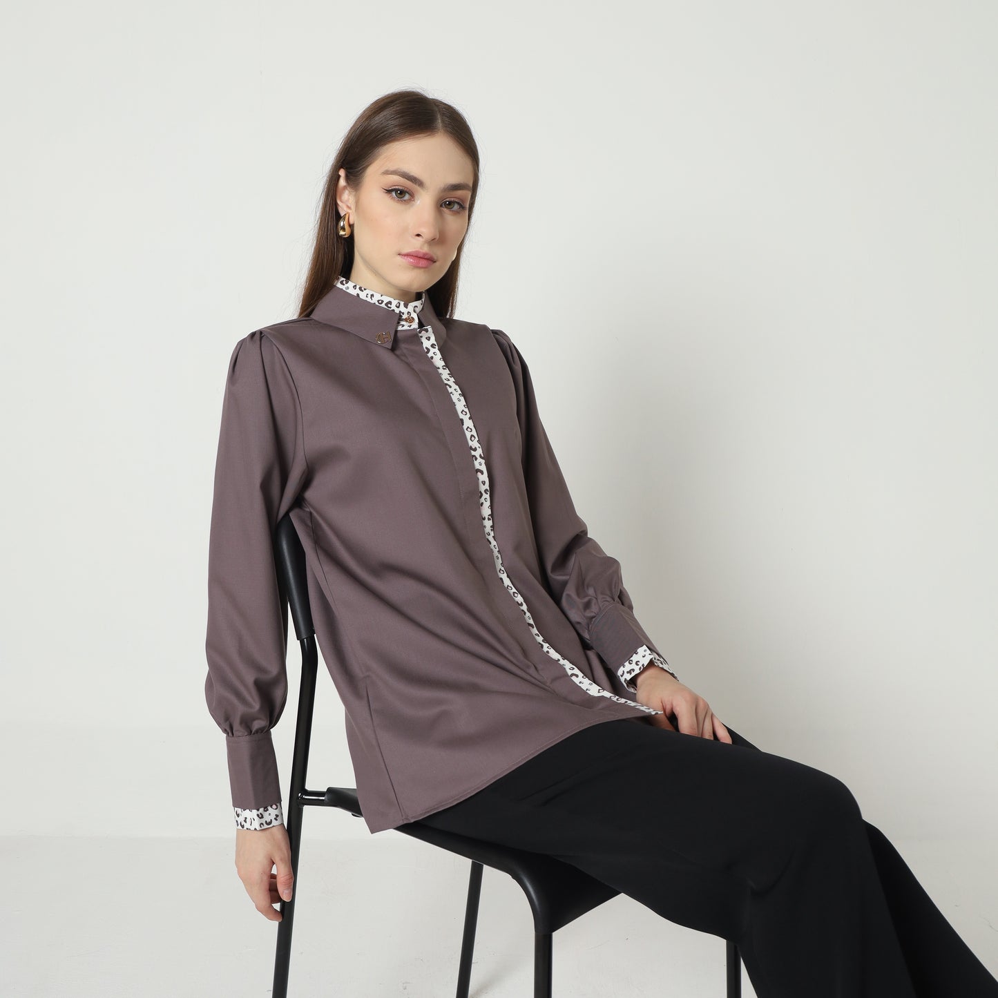Chanté - Nona Shirt in Grey