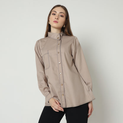 Chanté - Ivanka Shirt in Taupe