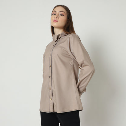 Chanté - Ivanka Shirt in Taupe