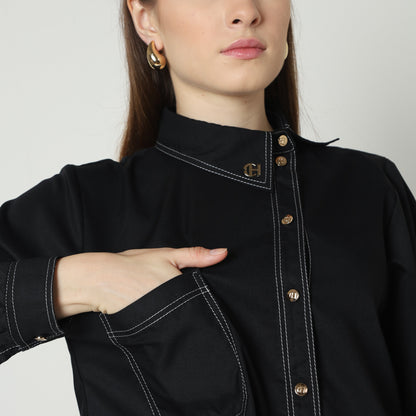 Chanté - Ivanka Shirt in Black
