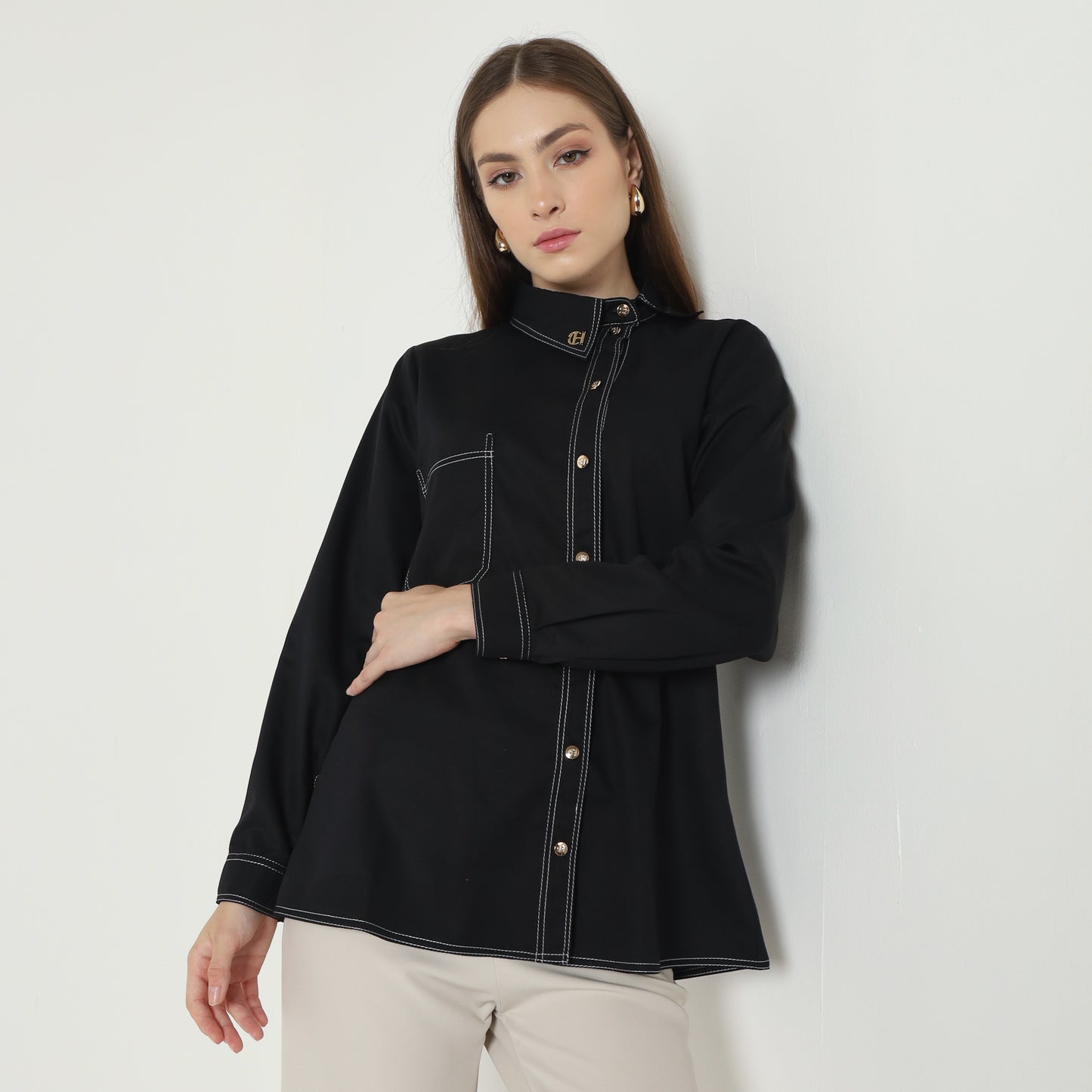 Chanté - Ivanka Shirt in Black