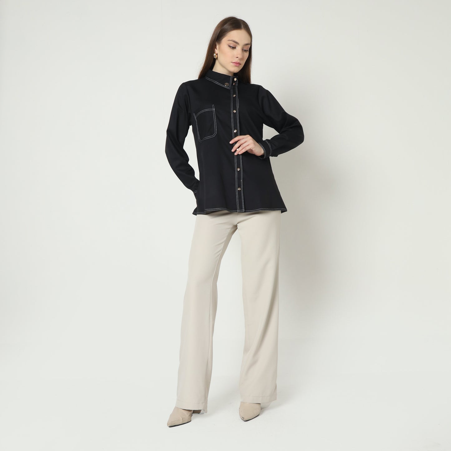 Chanté - Ivanka Shirt in Black